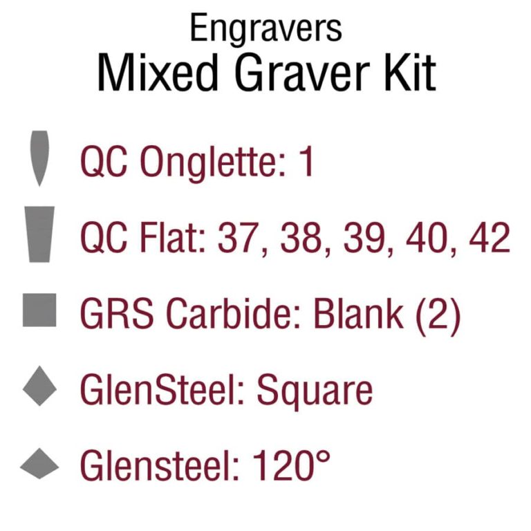 Engravers Mixed Graver Kit - GRS
