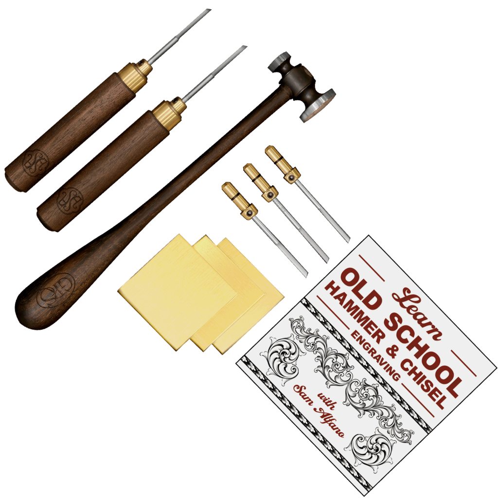 Sam Alfano Hammer and Chisel Engraving Kit with Old School